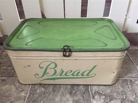 vintage metal bread box value|old fashioned metal bread bin.